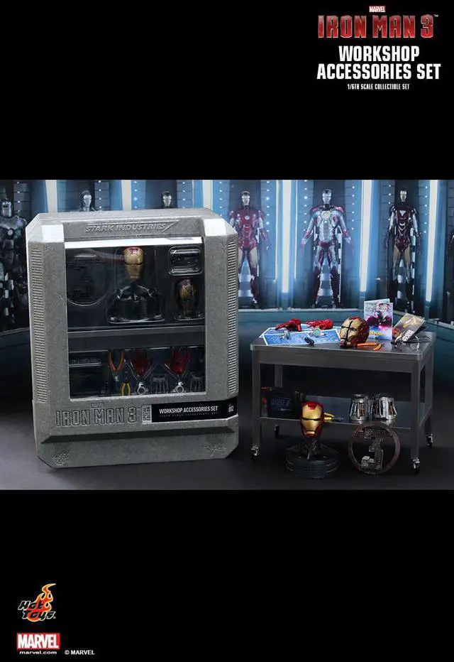 Alt view image 5 of 5 - Figure Hot Toys ACS002 - Marvel Comics - Iron Man 3 - Workshop Accessories