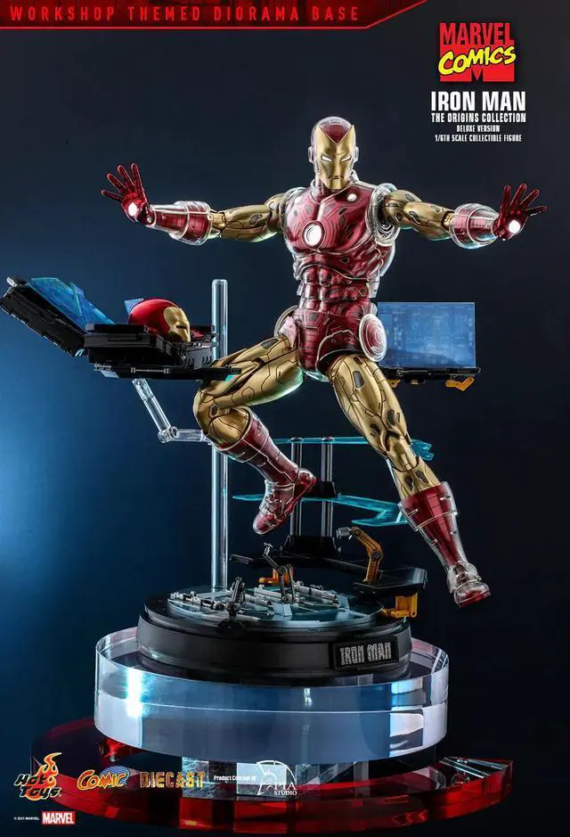 Alt view image 5 of 5 - Figure Hot Toys CMS08D38 - Marvel Comics - Iron Man Deluxe Version