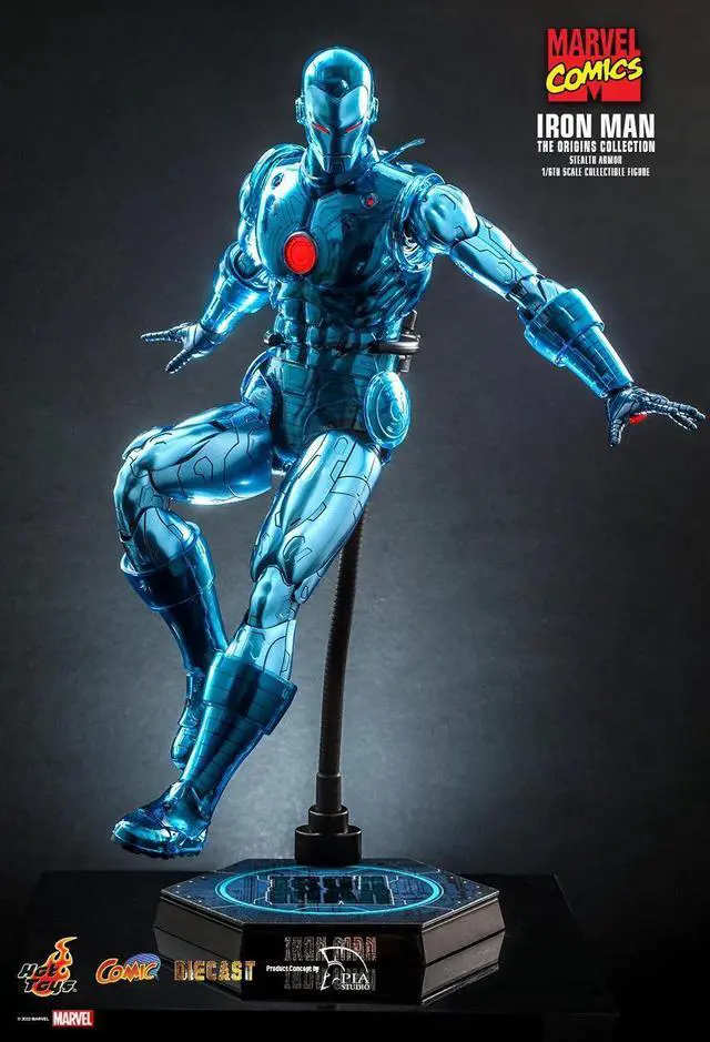 Alt view image 5 of 5 - Figure Hot Toys CMS012D46 - Marvel Comics - Iron Man Stealth Armor Version