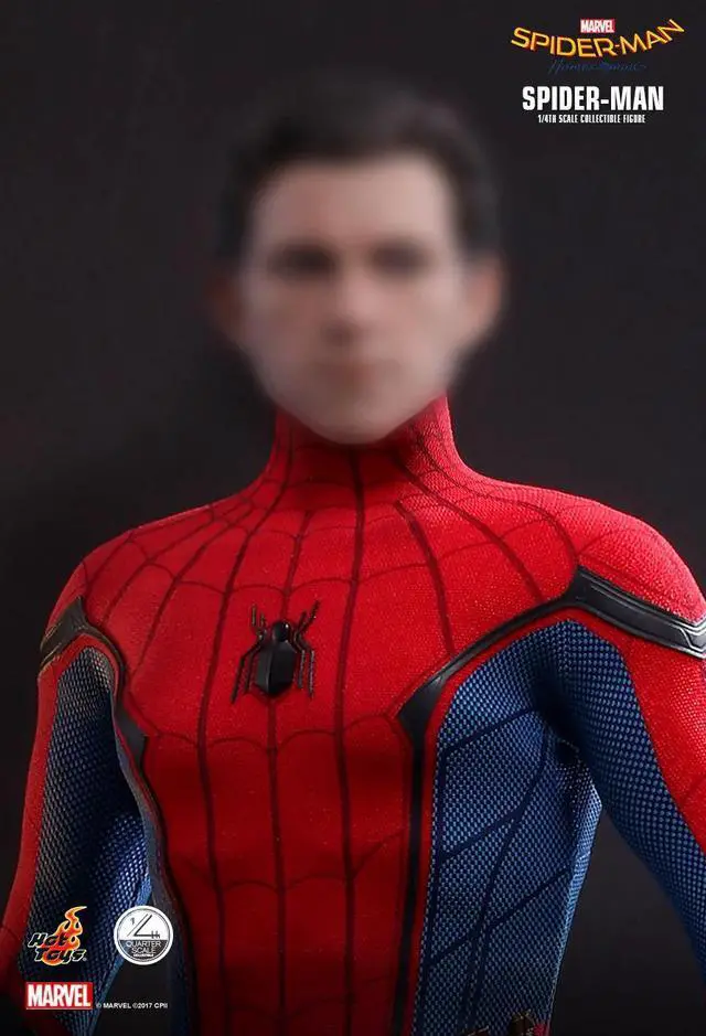 Alt view image 5 of 5 - Figure Hot Toys QS014 - Marvel Comics - Spider-Man : Homecoming - Spider-Man Standard Version