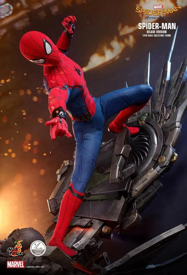 Alt view image 5 of 5 - Figure Hot Toys QS015 - Marvel Comics - Spider-Man : Homecoming - Spider-Man Standard Version