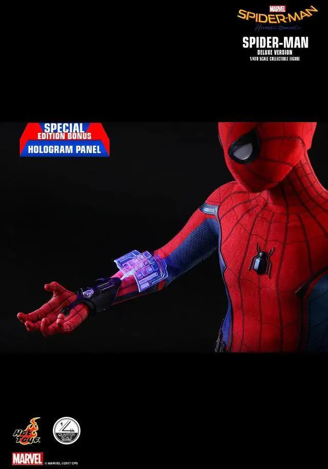 Alt view image 5 of 5 - Figure Hot Toys QS015B - Marvel Comics - Spider-Man : Homecoming - Spider-Man Deluxe Version
