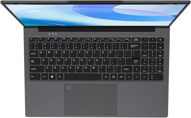 Alt view image 5 of 7 - Auusda Business Laptop, 16GB RAM 512GB SSD, Windows 11 Pro, 15.6" 1920×1080 FHD Intel N95 CPU Home Computer, Backlight, Fingerprint, Webcam Switch, 3×USB, Type-C, Gray
