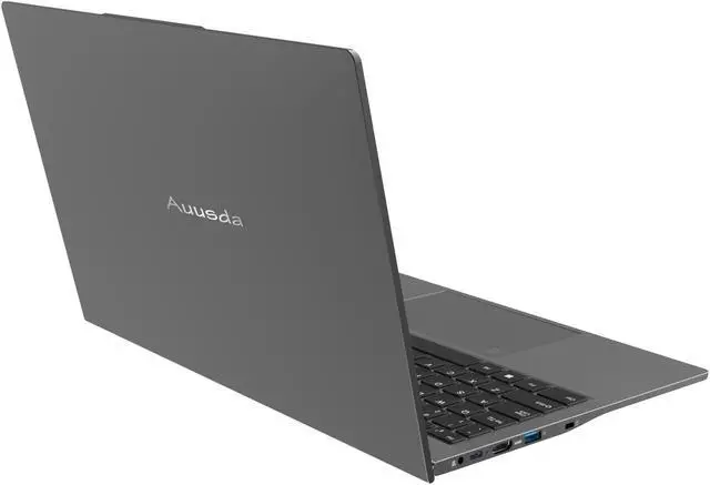 Alt view image 6 of 7 - Auusda Business Laptop, 16GB RAM 512GB SSD, Windows 11 Pro, 15.6" 1920×1080 FHD Intel N95 CPU Home Computer, Backlight, Fingerprint, Webcam Switch, 3×USB, Type-C, Gray