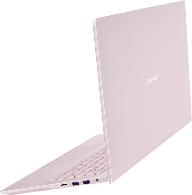 Alt view image 3 of 7 - Auusda 14.1" Windows 11 Pro Laptop, 8GB RAM 256GB SSD, Intel Celeron N5105 CPU Home Computer, 2K Display Screen, Backlight, Fingerprint, Webcam Switch, Type-C, Pink