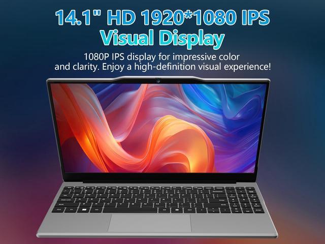 Alt view image 5 of 7 - Auusda 14.1" Windows 11 Pro Home Laptop, 8GB RAM 512GB SSD, Intel Celeron N5095 Computer, 1080p Screen, Silver