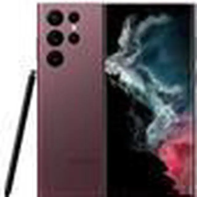 Main image of Samsung Galaxy S22 Ultra 5G, 128GB, Burgundy, Unlocked, (Very Good)