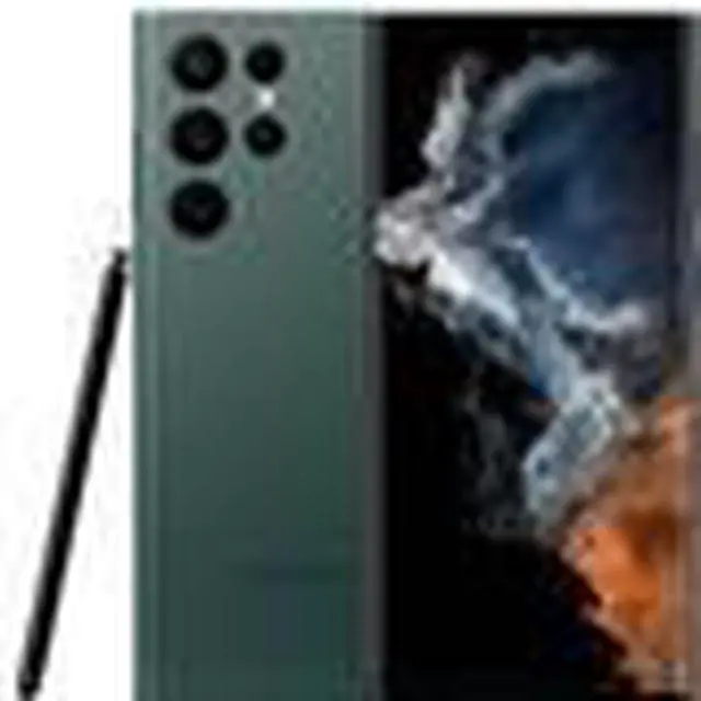 Main image of Samsung Galaxy S22 Ultra 5G, 256GB, Green, Locked: Verizon, (Very Good)