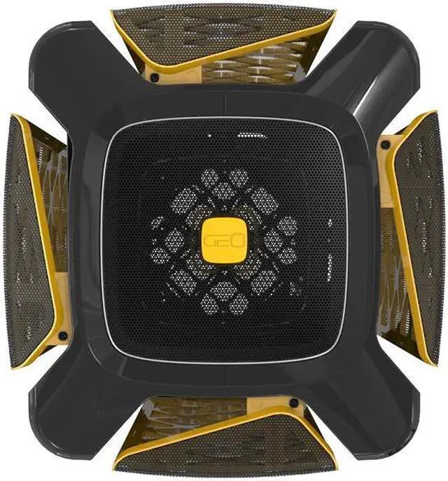 Alt view image 4 of 6 - Geometric Future M2 The ARK Mesh Black, High Airflow Open Frame, mATX/Mini ITX Gaming Case, Crystal Coating, Support 350mm GPU, ATX PSU, Type C Hub, 360 Radiator, GEO-M2-MB (PC Case ONLY)