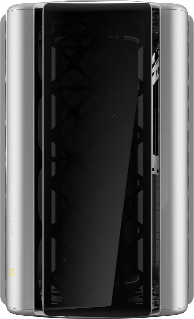 Alt view image 2 of 7 - Geometric Future M2 The ARK Glass Gray, High Airflow Open Frame, mATX/Mini ITX Gaming Case, Crystal Coating, Support 350mm GPU, ATX PSU, Type C Hub, 360 Radiator, GEO-M2-GG (PC Case ONLY)