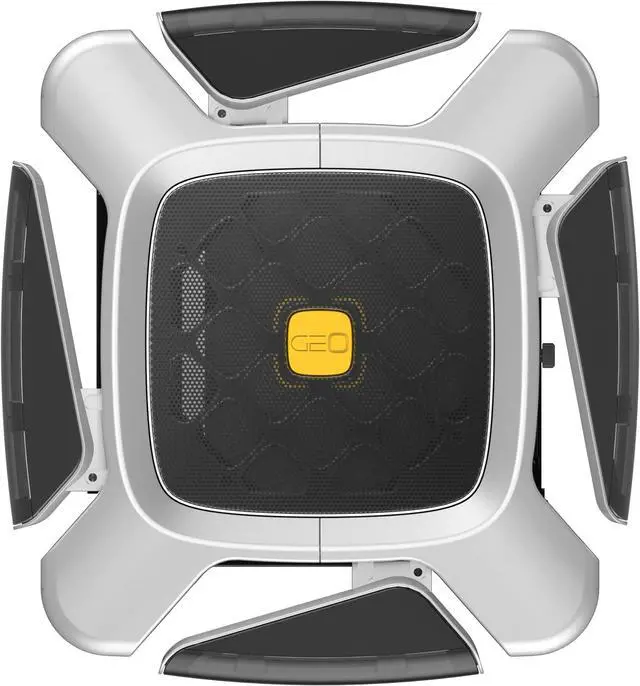 Alt view image 4 of 7 - Geometric Future M2 The ARK Glass Gray, High Airflow Open Frame, mATX/Mini ITX Gaming Case, Crystal Coating, Support 350mm GPU, ATX PSU, Type C Hub, 360 Radiator, GEO-M2-GG (PC Case ONLY)