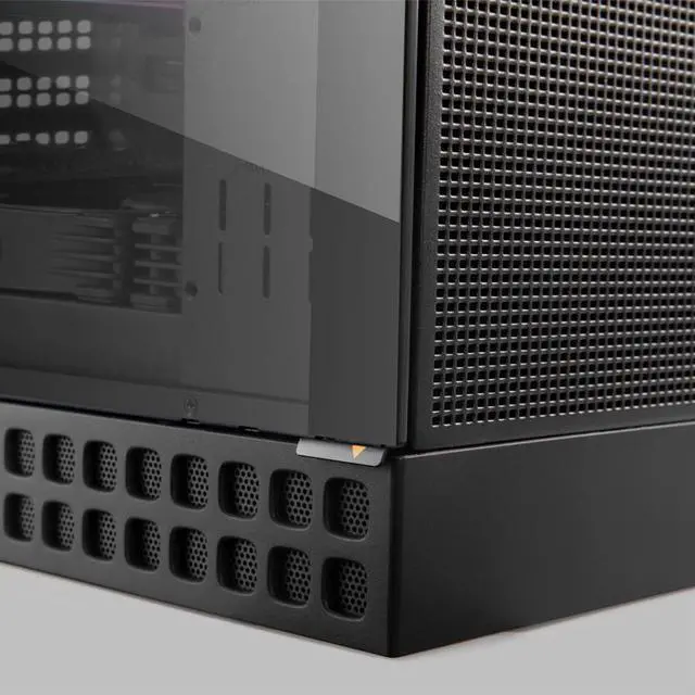 Alt view image 3 of 7 - Geometric Future M4 King Arthur Black, mid/Mini Tower, E-ATX/ATX Gaming Case, Glass/ 1.2mm Steel, Vertical Air Tunnel Design, Type C, 360/240 Radiator, Vertical GPU Mount,GEO-M4-KAB(PC Case ONLY)