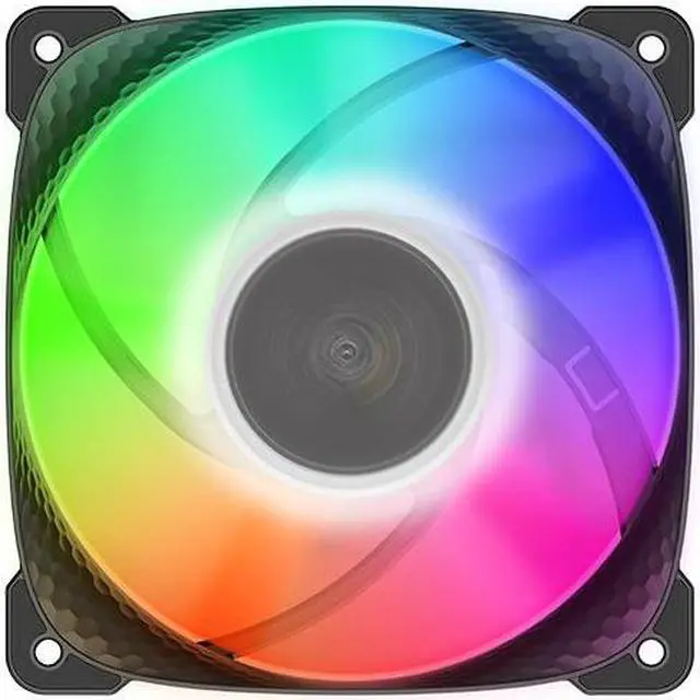 Alt view image 5 of 7 - Geometric Future Squama 3805 RGB PWM Fan - Black  120 x 38mm Single Pack-High Performance  Ball Bearing- PWM - with Controller - (GEO-S3805B-1)