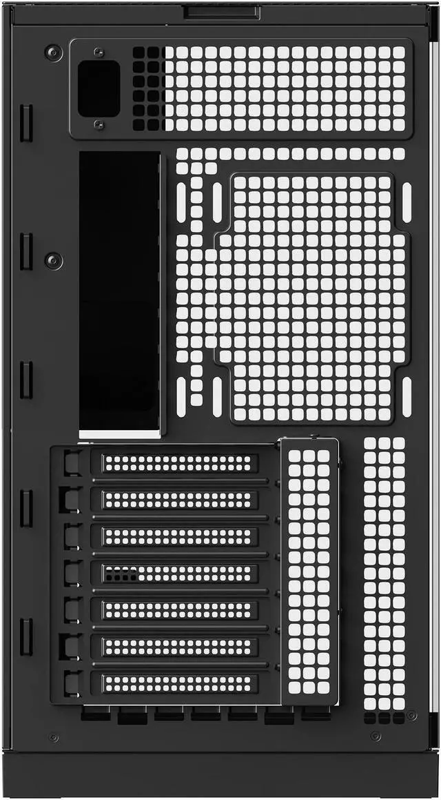 Alt view image 6 of 7 - Geometric Future M5 Tempered Glass Mid Tower, E-ATX/ATX Gaming Case, 1.2mm Steel, Type C, Toolless Panels, Support 420/360 Radiator, ARGB PWM 140m fan x 5 Pre-Installed, Black/Grey, GEO-M5F-BG