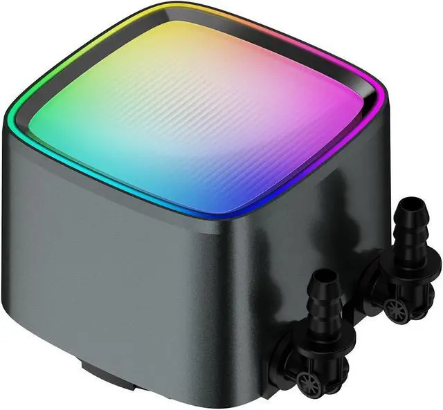 Alt view image 4 of 5 - Geometric Future Eskimo Pro - 360mm AIO CPU Liquid Water Cooler- RGB PWM Squama 2501B Fan x 3- Fit Intel® LGA 1700, AMD®AM5 - Black- (GEO-EP-36B)