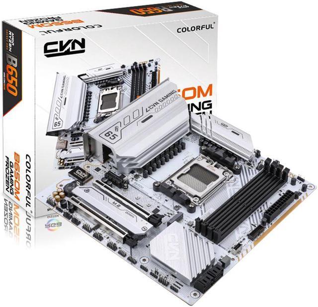 【メール便送料無料対応可】 FROZEN GAMING B650M CVN Colorful V14 DDR5 Motherboard White マザーボード