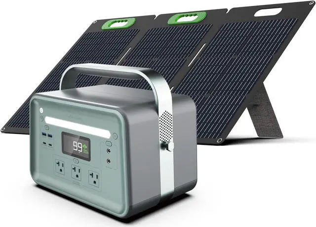 Main image of Yoshino Solid-State Portable Solar Generator 660W (602Wh) with included 100W Portable Solar Panel, Recreation, Camping, Emergency