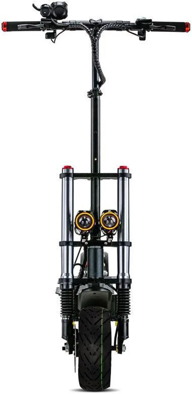 Alt view image 2 of 7 - TEEWING X3 Electric Kick Scooter with Seat, 3200W Brushless Dual-Motor up to 50 Miles Range, Folding Electric Scooter for Adult Max Speed 40Mph with 52V 28Ah Battery 10 Inch Road Tires