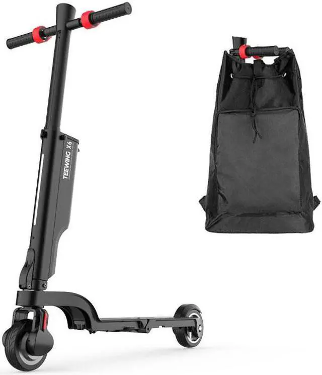 Alt view image 2 of 7 - TEEWING X6 Electric Kick Scooter with Seat, 250W Brushless Dual-Motor up to 12 Miles Range, Folding Electric Scooter for Adult Max Speed 15Mph with 36V 5Ah Battery 5.5 Inch Solid Tires