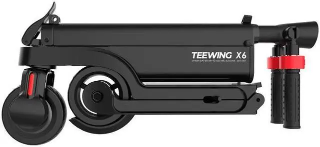 Alt view image 3 of 7 - TEEWING X6 Electric Kick Scooter with Seat, 250W Brushless Dual-Motor up to 12 Miles Range, Folding Electric Scooter for Adult Max Speed 15Mph with 36V 5Ah Battery 5.5 Inch Solid Tires