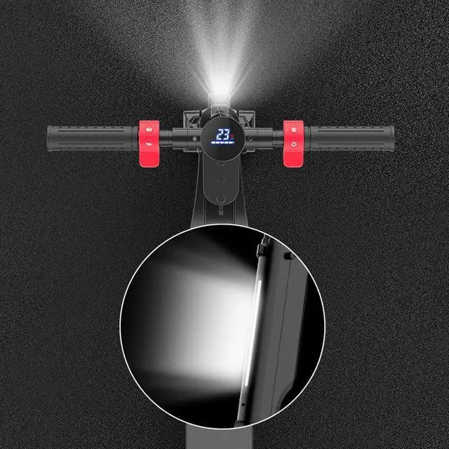 Alt view image 7 of 7 - TEEWING X6 Electric Kick Scooter with Seat, 250W Brushless Dual-Motor up to 12 Miles Range, Folding Electric Scooter for Adult Max Speed 15Mph with 36V 5Ah Battery 5.5 Inch Solid Tires