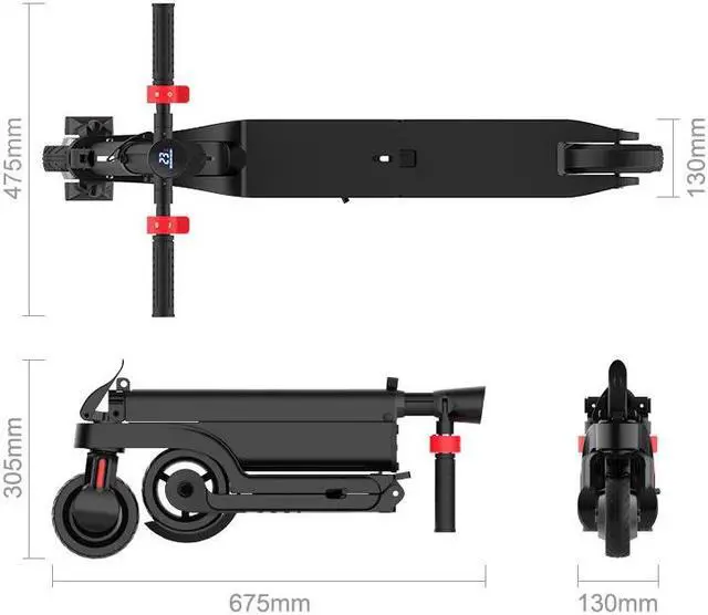 Alt view image 5 of 7 - TEEWING X6 Electric Kick Scooter with Seat, 250W Brushless Dual-Motor up to 12 Miles Range, Folding Electric Scooter for Adult Max Speed 15Mph with 36V 5Ah Battery 5.5 Inch Solid Tires