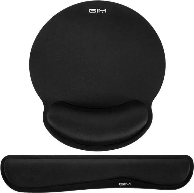 Main image of Ergonomic Keyboard Wrist Rest and Mouse Pad with Wrist Support, GIM Memory Foam Mouse Cushion Anti-Slip Computer Wrist Rest Pad for Comfortable Typing Wrist Pain Relief Keyboard Wrist Rest