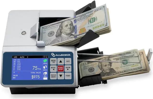Alt view image 2 of 4 - D700 Duo Automatic Value and Counterfeit Bill Detector with Battery