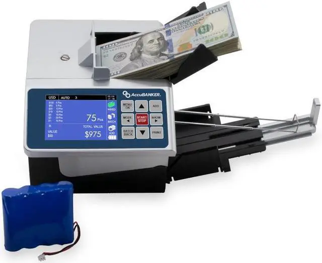 Alt view image 3 of 4 - D700 Duo Automatic Value and Counterfeit Bill Detector with Battery