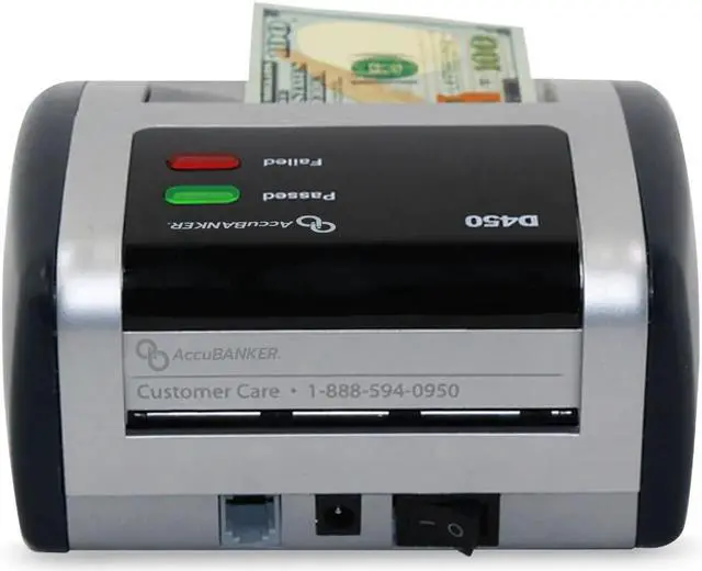 Alt view image 6 of 7 - AccuBANKER D450 Counterfeit Bill Detector, Money Checker Machine with Magnetic, Infrared, Watermark and Micro-Printing Detection in Less Than 1 Second, Retail Grade, UL Listed