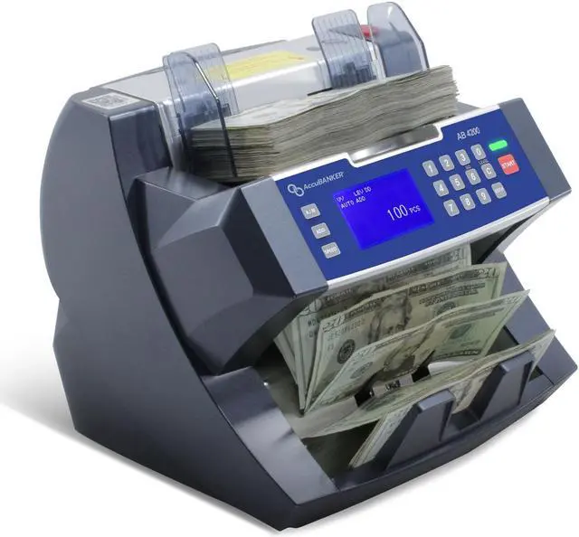 Alt view image 6 of 10 - ACCUBANKER AB4200 Bill Counter,300 Bills Capacity