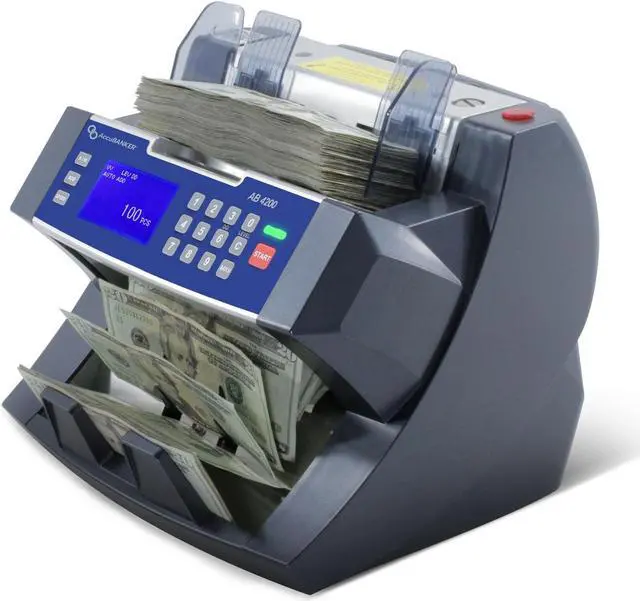 Alt view image 10 of 10 - ACCUBANKER AB4200 Bill Counter,300 Bills Capacity