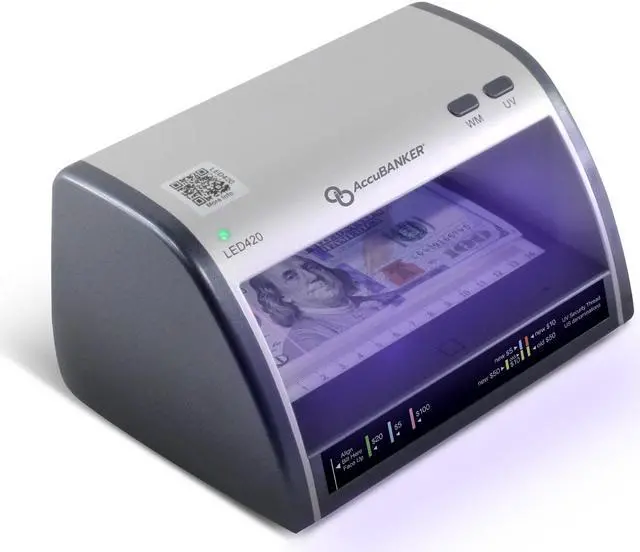 Alt view image 4 of 9 - ACCUBANKER LED420 Counterfeit Detector,110VAC Input Power
