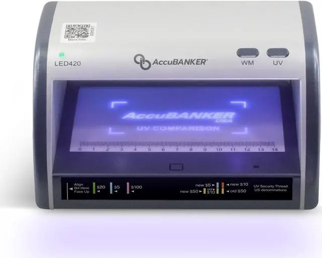 Alt view image 6 of 9 - ACCUBANKER LED420 Counterfeit Detector,110VAC Input Power