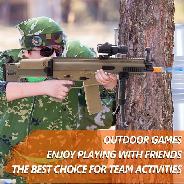 Alt view image 3 of 6 - Gel Ball Blaster Scar Electric Water Beads Blaster Toy for Outdoor Yard Backyard Games Gift for Kids Age 14+