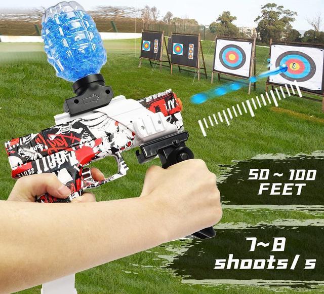 Alt view image 5 of 7 - Gel Ball Blaster Electric Splatter Ball Blaster Automatic Burst Water Beads Highly Assembled Toy Blasters Outdoor for Kids Boys Adult