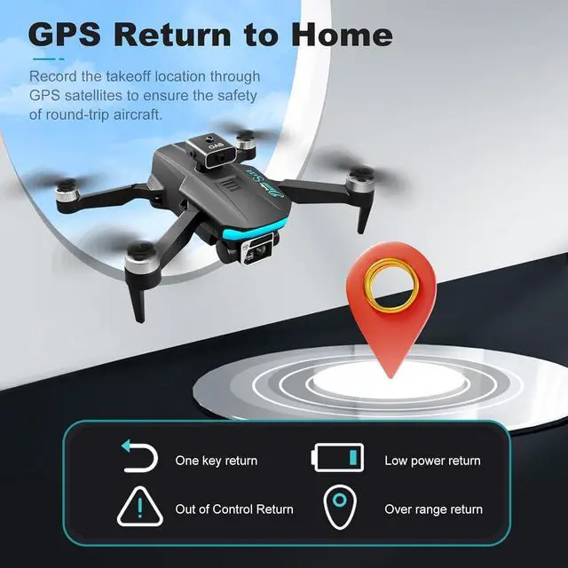 Alt view image 5 of 7 - zhenduo Drone, Mini Drones with Camera 1080P, RC Drone for Adults Kids 8-12, Foldable Drone with GPS for Kids 12-14, 36 Mins Flight Time, 2 Batteries, Toys Gifts for Boys