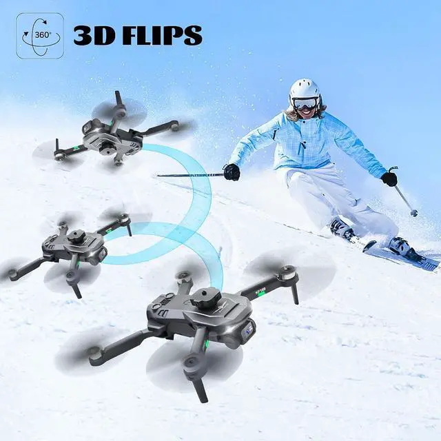 Alt view image 3 of 7 - zhenduo Mini Drone with 720P Camera, Foldable FPV RC Drone for Beginners, Auto Hover, One Key Start/Land, 3D Flips, 2 Batteries, Ideal Outdoor Toys Gifts for Boys