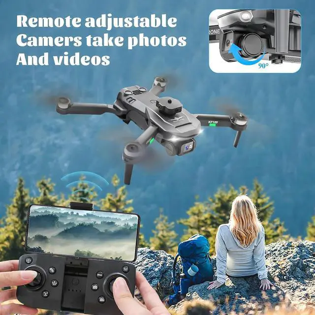 Alt view image 2 of 7 - zhenduo Mini Drone with 720P Camera, Foldable FPV RC Drone for Beginners, Auto Hover, One Key Start/Land, 3D Flips, 2 Batteries, Ideal Outdoor Toys Gifts for Boys