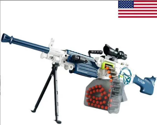 Main image of biu blaster LH SAW M249 Electric Darts Blaster - Blue (US Stock)