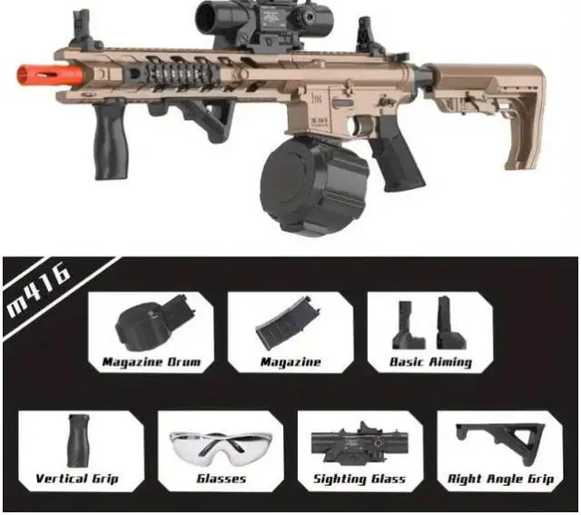 Alt view image 3 of 3 - zhenduo M4 Electric Gel Ball [7.4v High Speed Upgrade] Toy Rifle-WH28B-4( US Stock)