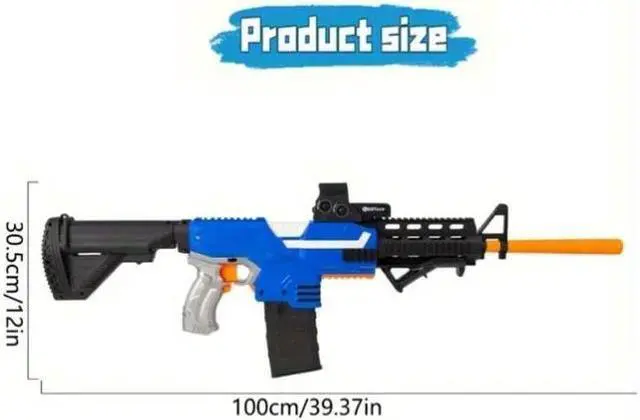 Alt view image 4 of 6 - zhenduo Toy Gun Automatic Sniper Rifle for Nerf Guns Bullets SBL-02A-Blue (US Stock)