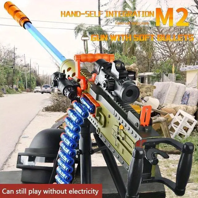 Main image of zhenduo M2 Electric Soft Bullets Dart Heavy Machine Toy Gun Outdoor Fun Christmas Gift