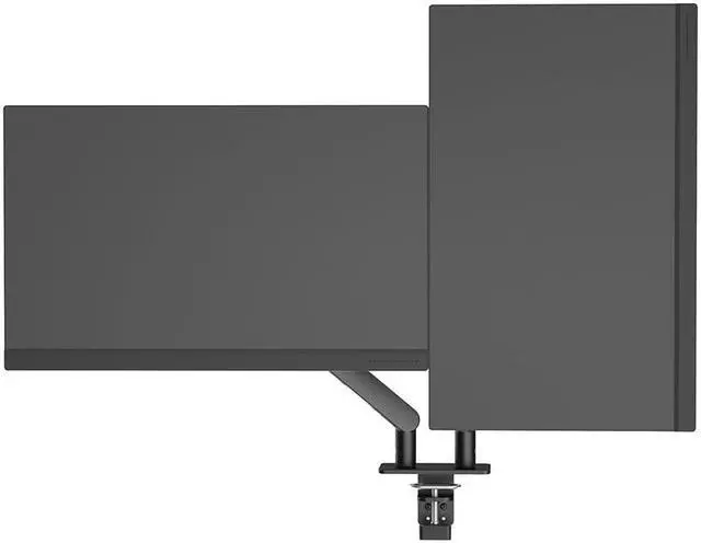 Alt view image 7 of 7 - AOC Dual Monitor Arm Desk Stand Adjustable Two Monitor Freestanding Desk Stand for 17 to 34 Inch Computer Screens Holds up to 19.84 lbs AM420B Black Office Work Business
