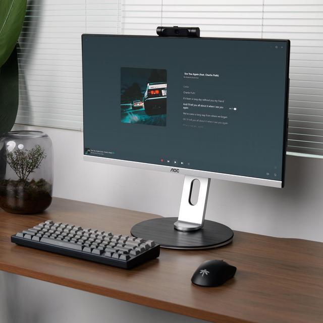 Alt view image 4 of 7 - AOC All-in-One Business Desktop 23.8" FHD Display  AMD R5 5600G Processor up to 4.4GHz 16GB RAM 512 GB SSD Windows 11  Wi-Fi Keyboard&Mouse Dual Speakers Adjustable Angle Height PC Office Work/gaming