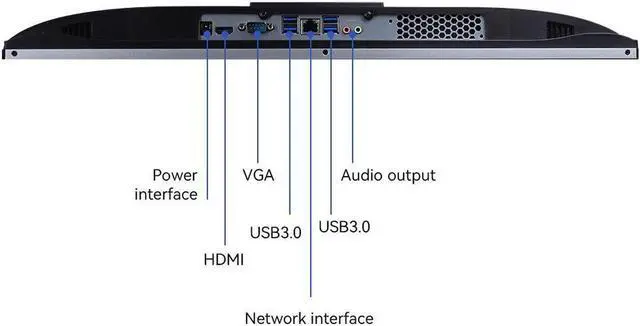 Alt view image 6 of 7 - AOC All-in-One Business Desktop 23.8" FHD Display  AMD R5 5600G Processor up to 4.4GHz 16GB RAM 512 GB SSD Windows 11  Wi-Fi Keyboard&Mouse Dual Speakers Adjustable Angle Height PC Office Work/gaming