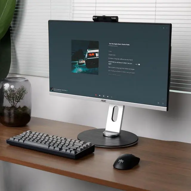 Alt view image 3 of 7 - AOC All-in-One Business Desktop 23.8" FHD Display  AMD R5 5600G Processor up to 4.4GHz 16GB RAM 512 GB SSD Windows 11  Wi-Fi Keyboard&Mouse Dual Speakers Adjustable Angle Height PC Office Work/gaming