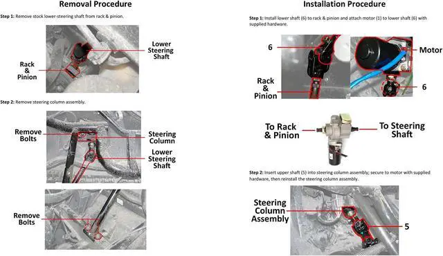 Alt view image 5 of 7 - Rugged Front Electric Power Steering Kit for (2009-13) Honda Big Red, is A Bolt On System, Steers Easily & Gets Rid of Wheel Jerk/Bump Steer When Navigating Rough Terrains, Make Your Ride Better