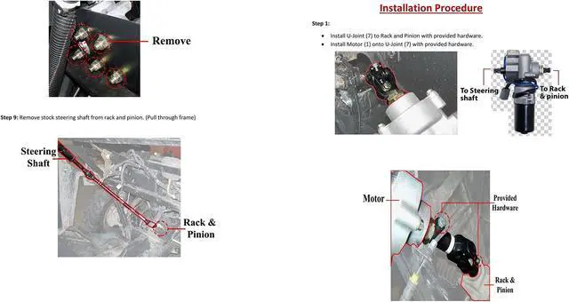 Alt view image 6 of 7 - Rugged Front Electric Power Steering Kit for Polaris Ranger 400/500, Bolt On System, Steers Easily, Gets Rid of Wheel Jerk/Bump Steer When Navigating Rough Terrain (See Fitment Details in Description)
