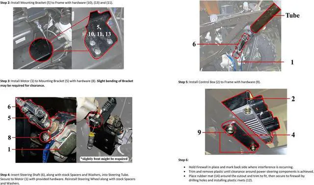 Alt view image 7 of 7 - Rugged Front Electric Power Steering Kit for Polaris Ranger 400/500, Bolt On System, Steers Easily, Gets Rid of Wheel Jerk/Bump Steer When Navigating Rough Terrain (See Fitment Details in Description)